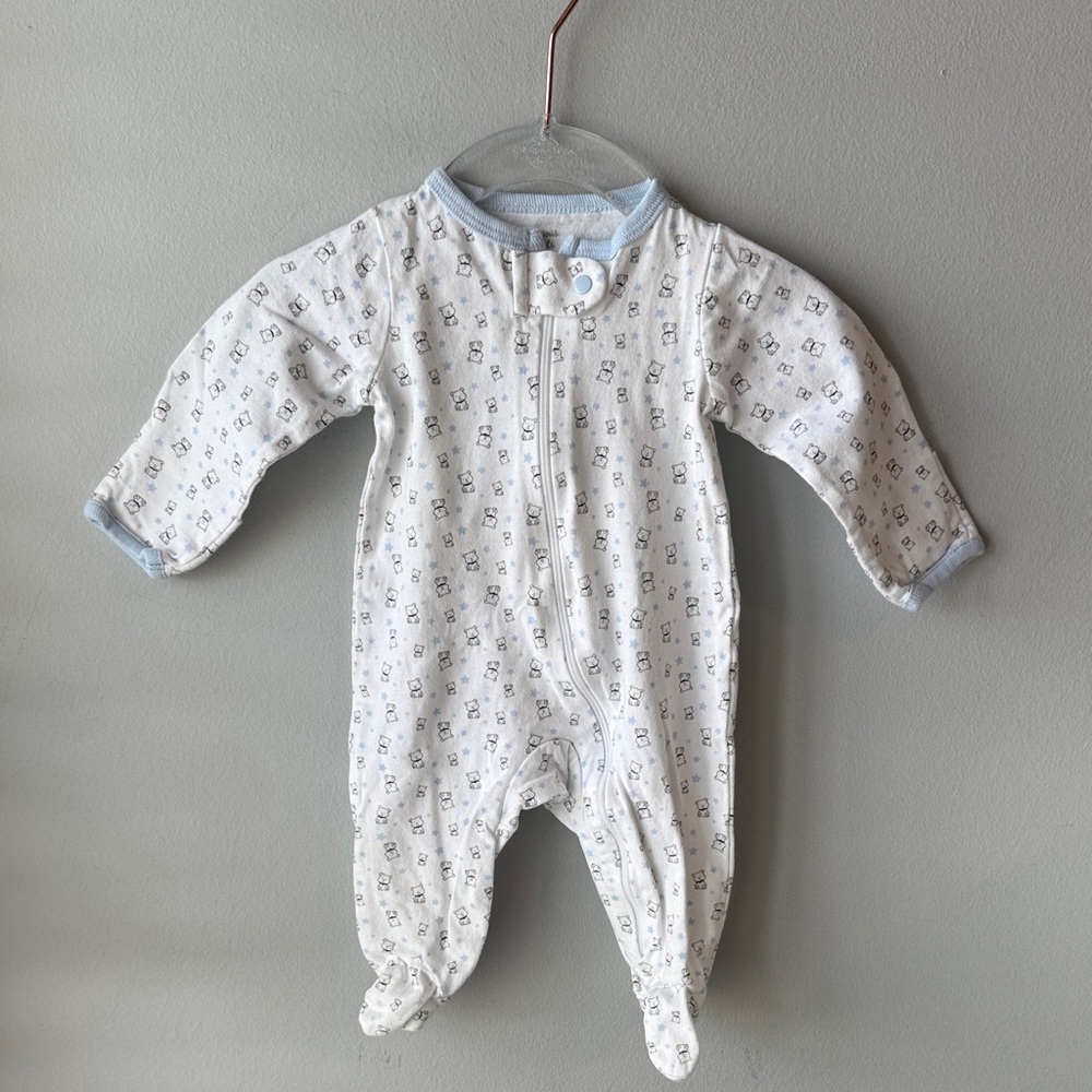 Carter’s Cotton Zip Teddy Bear Footie Pajamas Newborn